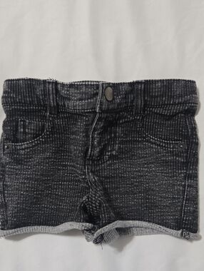 Afton street girls black jean stretch shorts